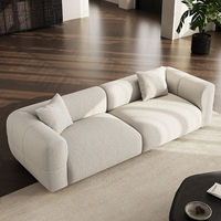 Canapés modernes et confortables 2026 pour la maison, style crème, canapés nuage, ensemble de canapés de salon élégants, canapé design confortable et lavable