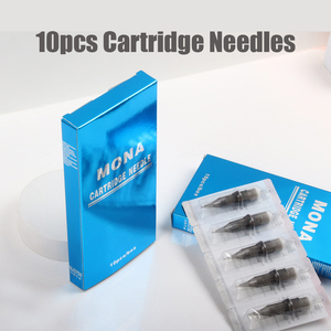 Lot de 10 cartouches de tatouage pour stylos et machines à tatouer, aiguilles jetables stérilisées sûres de 0,30 mm, grises - Product Image 2