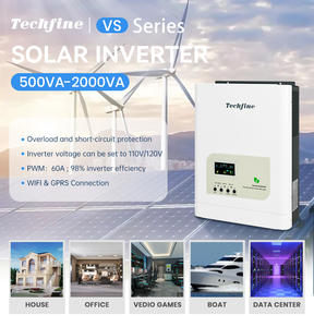 Techfine Solar Omvormer 1KW 3KW 5KW <span class=keywords><strong>5000W</strong></span> 10KW Techfine Off Grid PV Solar Energie Omvormer 1KVA 12V - Product Image 6