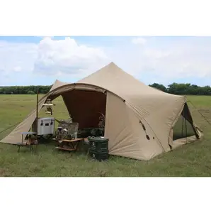 Tenda europea multi persone grande tenda da campeggio per famiglie resistente al vento di lusso