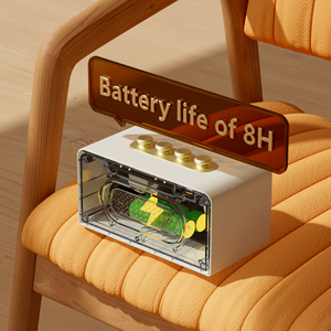 Phong cách Retro xách tay <span class=keywords><strong>bluetooth</strong></span> <span class=keywords><strong>speaker</strong></span>-8-hour Thời gian chơi, không dây Ghép nối, BassUp, tương thích với PC, máy tính xách tay, Home & Ngoài trời - Product Image 2