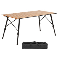 Table de pique-nique pliante en aluminium portable de haute qualité pour l'extérieur