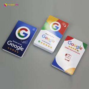 Yts tùy chỉnh in ấn lập trình mã QR phương tiện truyền thông xã hội Nhựa đứng NFC Google xem xét thẻ - Product Image 4