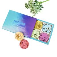 Comprimés colorés de vapeur de douche pétillante de station thermale d'huile essentielle d'ingrédients faits sur commande de vegan pour le spa à la maison