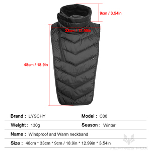 Chauffe-cou de moto d'hiver Style long épaississant <span class=keywords><strong>Scooter</strong></span> Riding Balaclava Protection Windproof Moto Collar Neck Warm Scarf - Product Image 6
