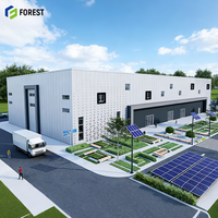 Système de toiture préfabriqué en acier préconçu pour la construction de supermarchés et centres commerciaux, structure métallique à longue portée