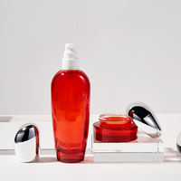 Ensemble de flacons en verre pour soins de la peau de luxe personnalisés, 40/100/120 ml, flacons pour lotion et émulsion, pots pour crème avec bouchon spécial en forme de nuage
