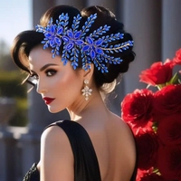 Offre Spéciale – Appliques 3D en Strass Faits Main, Argent et Or, Brodés de Cristaux pour Cheveux de Bal, Décoratifs