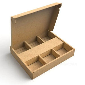 กล่องกระดาษคราฟท์สลัดสี่เหลี่ยมสีน้ำตาลขนาด12x11x6.5ซม. กล่องสลัดกล่องใส่อาหารพร้อมฝาพลาสติก - Product Image 5