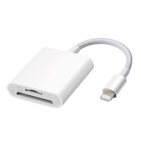 Adaptador de Lector de Tarjetas para Cámara, Cable de Datos OTG con USB3.2 Gen2 Tipo-C Externo para iPad, Tarjetas SD/TF