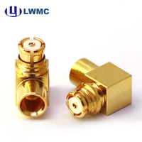 Conector SMP Hembra en Ángulo Recto de Alto Rendimiento y Bajo Costo, con Buen Rendimiento de Blindaje Industrial y Resistencia a la Corrosión, para Cable de .085
