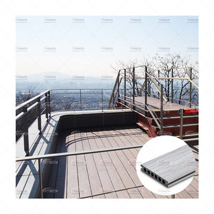 Hiện đại chải lồng vào nhau ngoài trời Vườn Patio hồ bơi <span class=keywords><strong>WPC</strong></span> gỗ composite decking Hội Đồng Quản trị sàn - Product Image 6