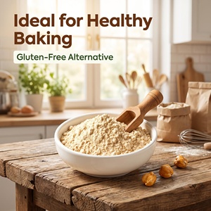 Farina di Ceci Tostata Aromatizzata al Nocciolo, Senza <span class=keywords><strong>Glutine</strong></span>, per Snack e <span class=keywords><strong>Alimenti</strong></span> per lo Svezzamento, Grado Alimentare, OEM, Etichetta Privata, Vendita all'Ingrosso - Product Image 2
