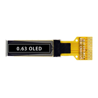 Pantalla OLED de 0.63 Pulgadas, Resolución 120*28, Interfaz I2C, Controlador de Soldadura de 14 Pines, Circuito Integrado SSD1312