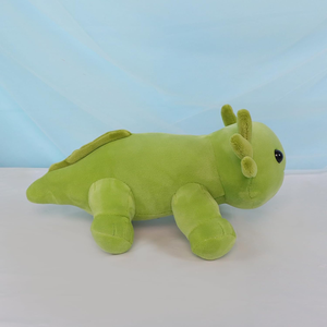 Peluche <span class=keywords><strong>Axolotl</strong></span> Vert Kawaii en Coton Rembourré, 10,8 Pouces, avec Yeux Noirs en Plastique, Jouet Souriant de Dessin Animé, Cadeau Salamandre - Product Image 3
