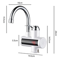 Robinet chauffant électrique réglable chaud/froid, chauffe-eau instantané pour cuisine