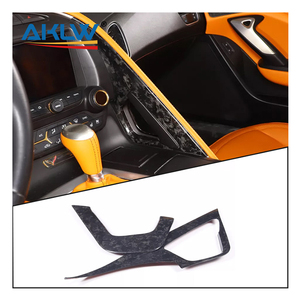 Marco de Reposabrazos de Consola Central de Fibra de Carbono Forjada al por Mayor de Fábrica para <span class=keywords><strong>Chevrolet</strong></span> Corvette C7 2014-2019, Accesorios Interiores - Product Image 1