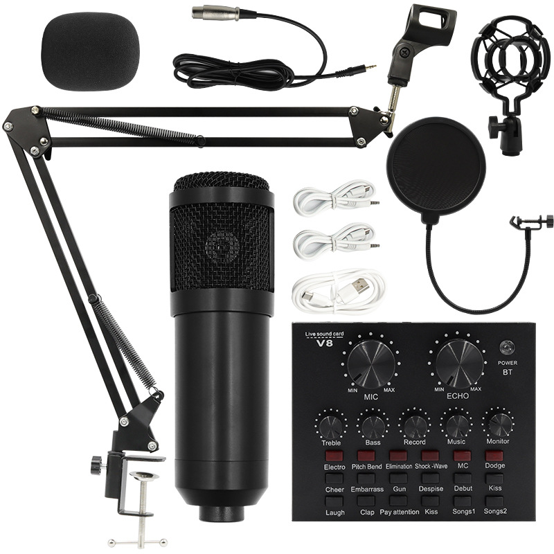 Negro BM800 con tarjeta de sonido
