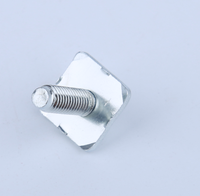 Vis à machine en acier au carbone à tête fraisée, à embase cruciforme et à embase droite, avec rondelle carrée combinée, filetage standard, finition zinguée bleue, qualité