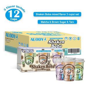 Thé au lait à bulles au matcha biologique à préparation rapide, lot de 3 tasses - Product Image 5