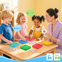 Jouets éducatifs Joycat Alphabet Pop Square ABC Letters Pop Bubble Toy Jouets sensoriels en silicone pour les tout-petits et les écoles