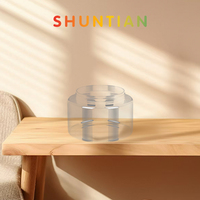 Récipient de stockage alimentaire en plastique PET cylindrique avec couvercle facile à ouvrir imprimé à l'écran, marque Shuntian