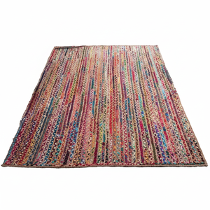 Alfombras rectangulares de yute de estilo moderno, hechas a máquina, antideslizantes, de pila media, respetuosas con el medio ambiente, resistentes a las manchas - Product Image 2