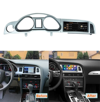 Écran multimédia de voiture 8,8 pouces sans fil Android AUTO CarPlay, double système DSP DVR, lecteurs vidéo de voiture pour AUDI A6 A6L 2005-2011