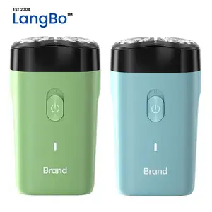 2024 Mini IPX6 du lịch máy cạo râu xách tay đôi từ cắt lưỡi USB powered an toàn tính năng tùy chỉnh logo cho nam giới