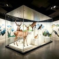 Mikroklimatisierte Museumsvitrinen und Freistehende Antireflexions-Glasvitrinen für Naturhistorische Museen