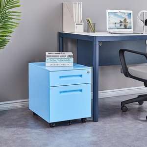 Meuble de rangement mobile en acier pour bureau, armoire à dossiers métallique sous le bureau, pour maison, chambre, hôtel, équipement de bureau, armoire de rangement A4 - Product Image 3