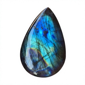 Natural Labradorite Heart Shape Brilliant Cut Loose Gemstone Blue Flash 6mm/7mm 5/<b>7</b> Carat Polished Stone Rings Pendants Jewelry - Product Image 3