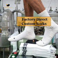 Vente directe d'usine OEM, chaussettes de compression personnalisées de haute qualité en coton, chaussettes pour hommes personnalisées avec logo