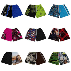 Pantalones Cortos Deportivos Personalizados Australianos con Cierre Lateral, de Poliéster Transpirable, con Bolsillos, para <span class=keywords><strong>Hombre</strong></span>, para <span class=keywords><strong>Rugby</strong></span>, Gimnasio, Playa - Product Image 4