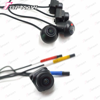 Gran oferta, Kit de cámara de marcha atrás para coche con vista trasera redonda de 360 grados, sistema de Sensor de aparcamiento, cámara panorámica de 360 grados