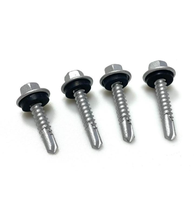 Metric Dacromet High Strength Self-tapping Screws for Carbon Steel with External Hexagonal Flange Drill Bit