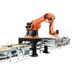 Leadworld 5Kg 10Kg 25Kg Hạt Giống Xi Măng Bông Đậu Túi Bao Bì Máy Robot Tự Động Palletizer Hệ Thống Palletizing