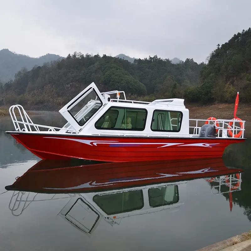 New Style Affordable Fishing Aluminum Boat Luxury Leisure Yacht Without Stern Drive Engine Cabin Sport Boat