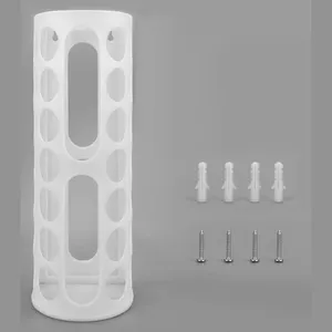 42001 Вертикальная пластиковая стойка с 14 отверстиями, Виниловый держатель для бумажных трубок, настенный Диспенсер Для Хранения виниловых рулонов