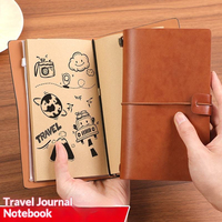 Cuaderno de Cuero con Logotipo Personalizado, Diario Vintage, Cuaderno de Tapa Dura, Cuaderno de Escritura, Regalo