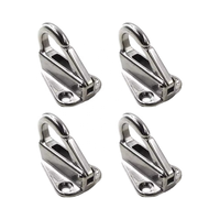 Acier inoxydable 316 Marine Snap Fender Hook Plate Fitted Openable Hook 24x36 Mousqueton Ship Kayak Yacht Boat Hardware Accessories