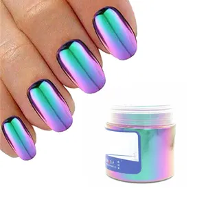 Optical chameleon color shift nail pigments, color changing multi chrome powder pigment for nails