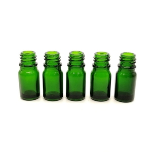 custom Green frosted glass dropper bottle with dropper pipet caps cosmetic Perfume Cosmetic Makeup Sample Storage Container