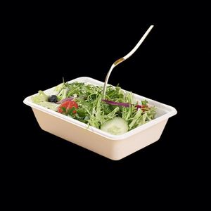 Venta Directa de Fábrica: Cajas Cuadradas Desechables Biodegradables de Bagazo de Caña de Azúcar de 500ML para Comida para Llevar y Picnics - Product Image 2