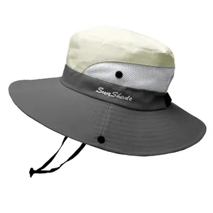 suppliers waterproof hiking cap adjustable safari fishing hat men women beach sun hat with custom logo