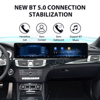 MOOKAKA-Lecteur DVD sans fil pour voiture, Android 14, 12.3 pouces, pour Mercedes-Benz CLS 2015-2017, Carplay, GPS, navigation multimédia