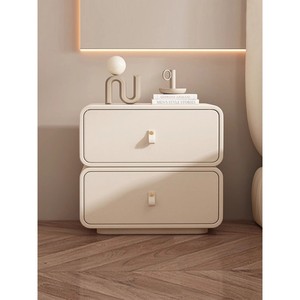 Nightstand Artificial Board <b>Storage</b> <b>Cabinet</b> Dark Gray Modern Design Bedroom Furniture - Product Image 4