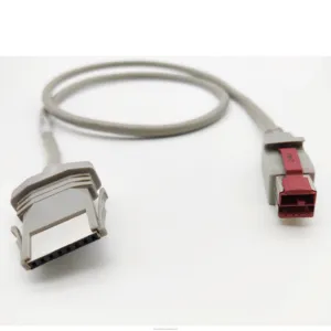 고품질 24V 전원 USB 케이블 24V ~ 1X8P 프린터 케이블 회색 12V 전원 USB 케이블 프린터 어셈블리