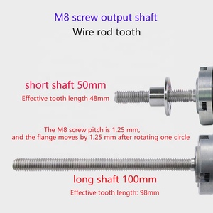 มอเตอร์ไฟฟ้ากระแสตรงแบบลดความเร็วชนิดแปรงถ่าน 12V 24V แรงบิด 100 กก.ซม. พร้อมตัวเข้ารหัส แกนเกลียว <span class=keywords><strong>M8</strong></span> ป้องกันน้ำหยด สำหรับพัดลมและจักรยานไฟฟ้า - Product Image 4