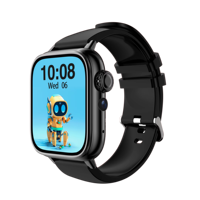 Montre connectée pour enfants avec caméra TFT, podomètre, lampe de poche, réveil, fonction d'appel, musique, cadran dynamique de dessin animé, IP67